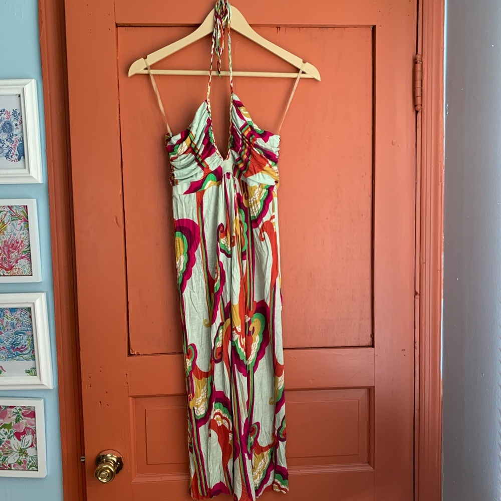 Midi Length Funky Tie-Up Dress